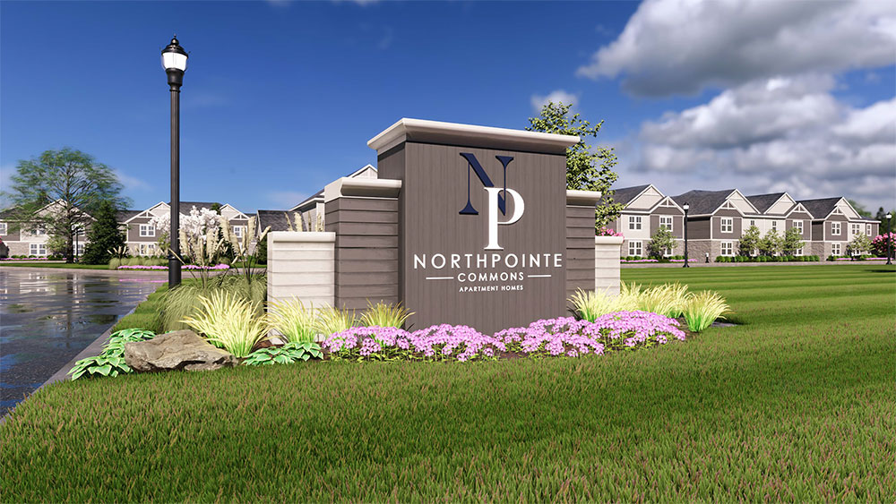 Northpointe Commons entrance rendering